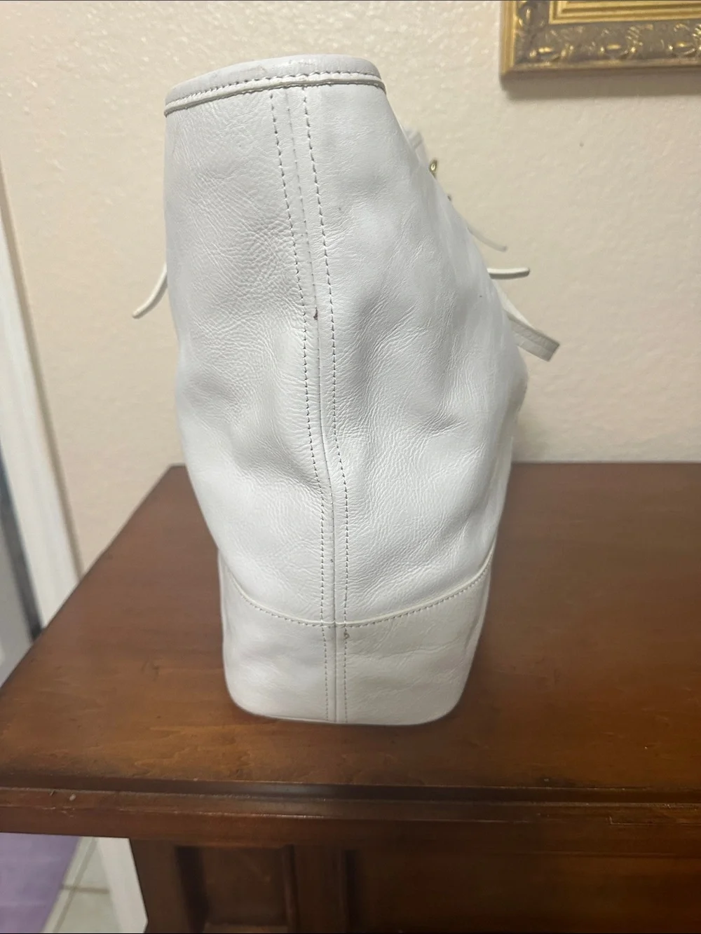 TALBOTS  Perforated Tote Bag